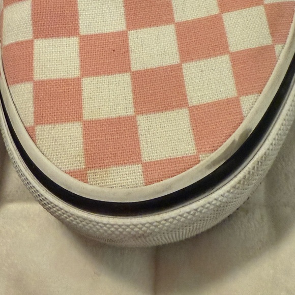 Vans Pink Checkered Slip-On Shoes - Asher - Picture 13 of 15